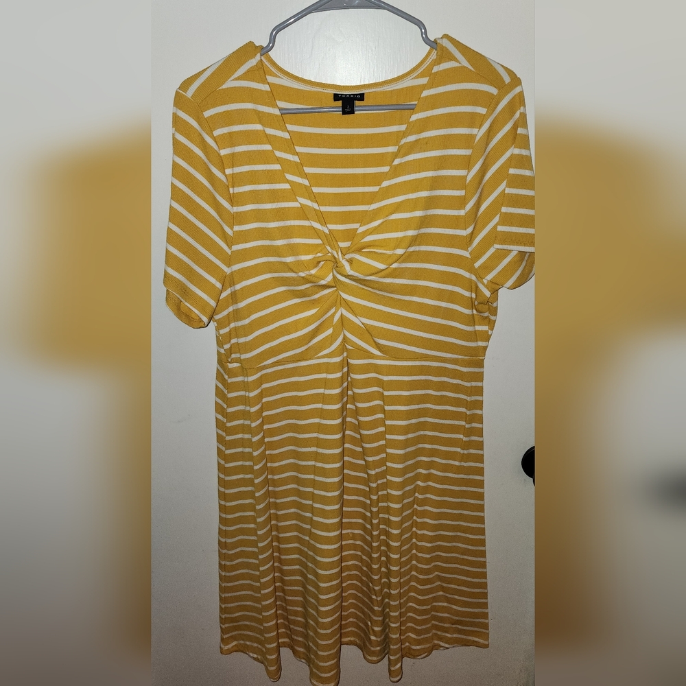 Torrid Rib Twist Front Skater Dress Size 2
